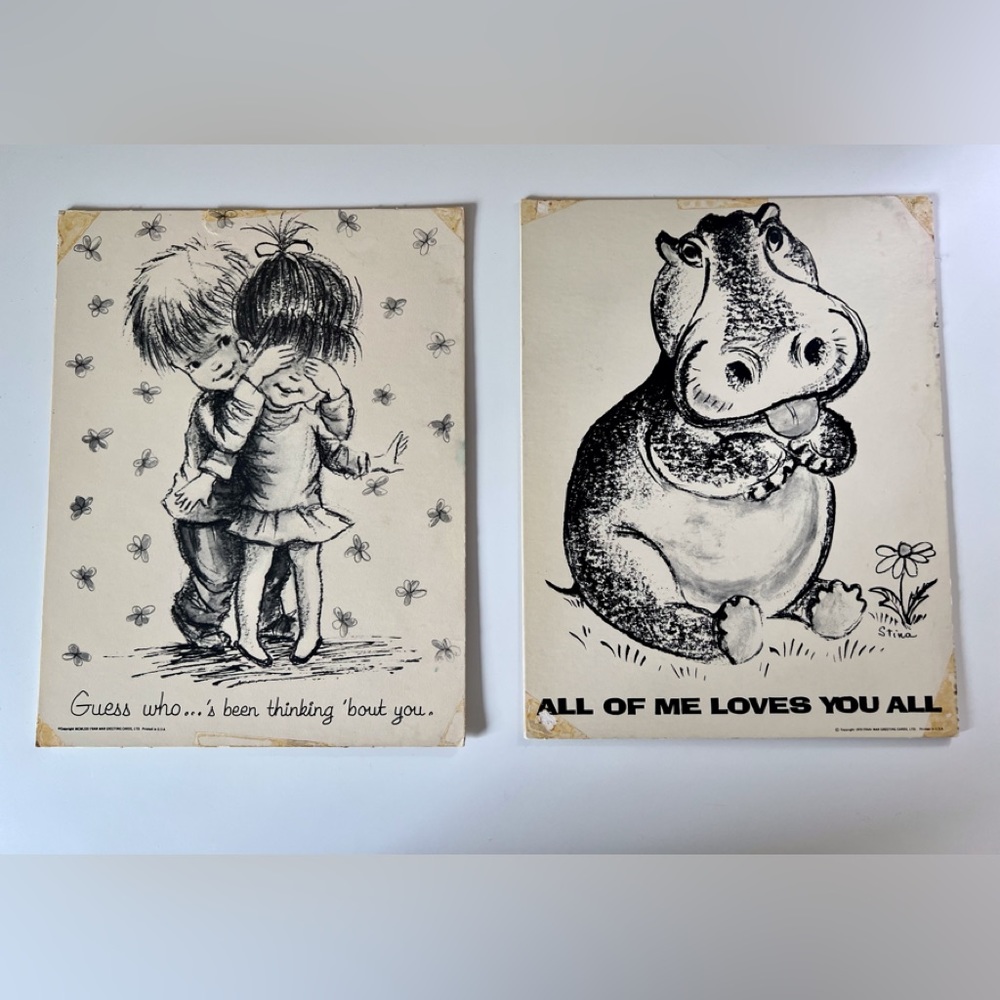 VINTAGE 1970 - FRAN MAR cards ❤️